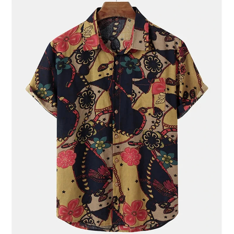 Leicht & Stylisch Tropenhemd mit Blumenmuster für Herren – Mateo