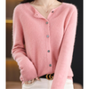 Damen Rundhals-Cardigan – Amalia Herbstzauber