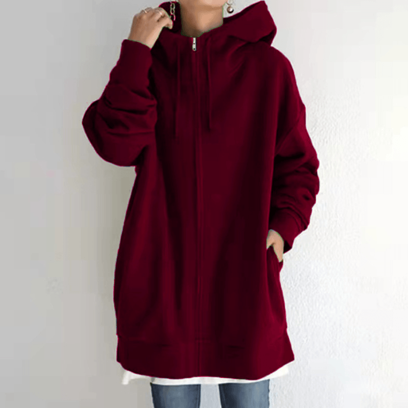 Bequemer Damen-Cardigan mit Kapuze – ComfyHood