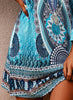 Schulterfreies Sommerkleid mit Ethno-Print – Eliana