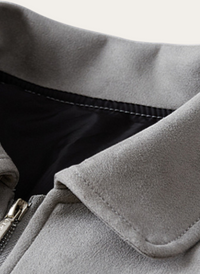 Trendy gray men's coat – Matteo