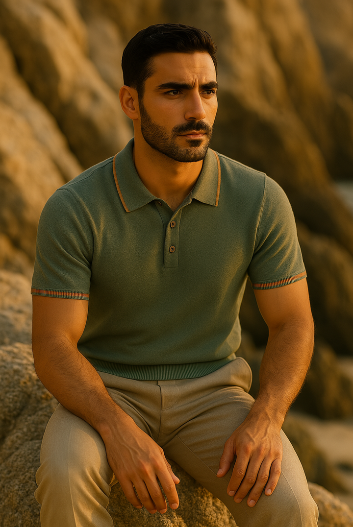 Stilvolles Herren Polo aus Kaschmir-Merinowolle – Levano