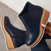 Trendige Damen Stiefeletten mit Reißverschluss und Plateau - Alessia
