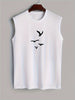 Ärmelloses Shirt mit Vogelprint Baumwolle Sommerlook - Noah