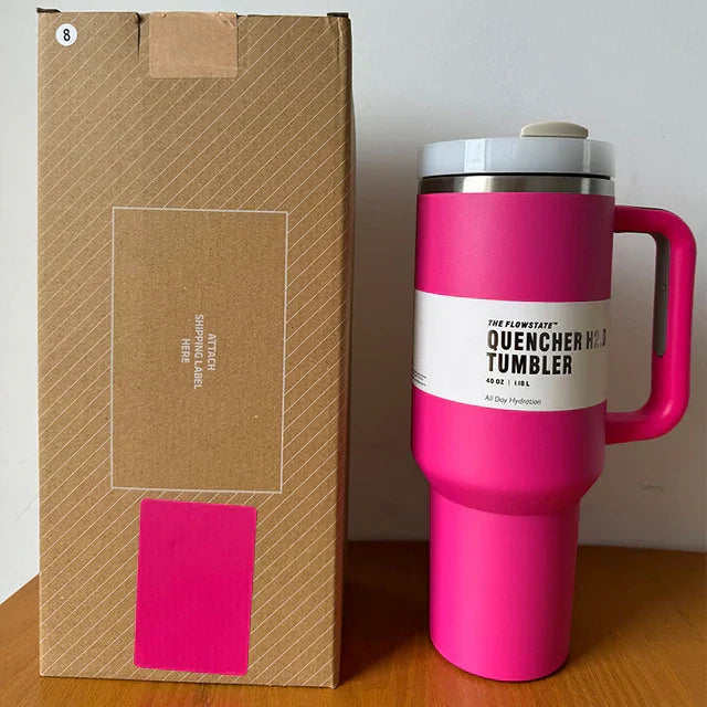 Vacuum Insulated Cup with Lid and Straw – ThermoTumbler
