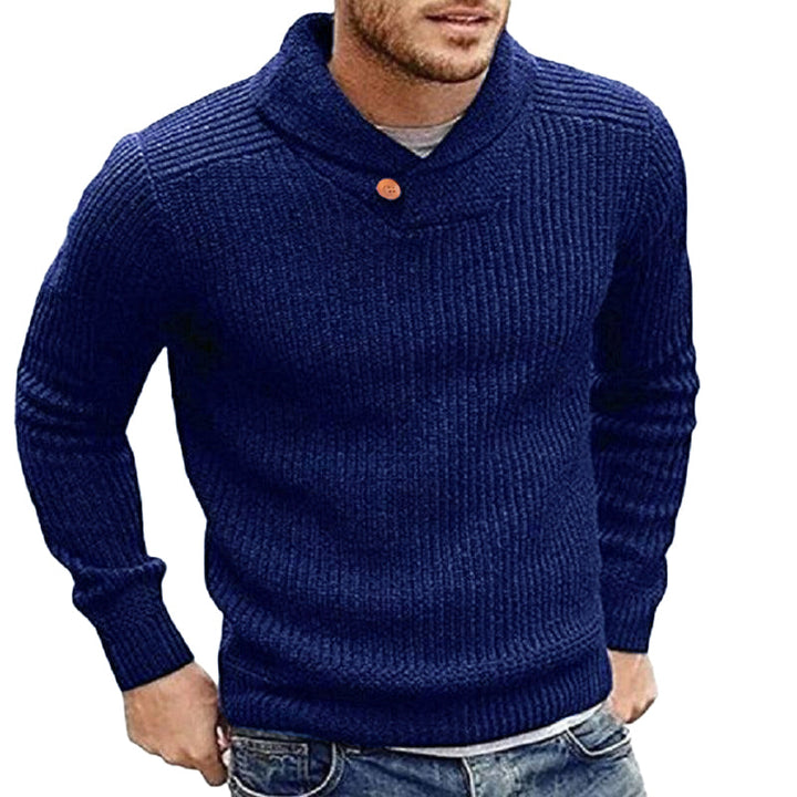 Einfarbiger Herren Strickpullover – Adrian