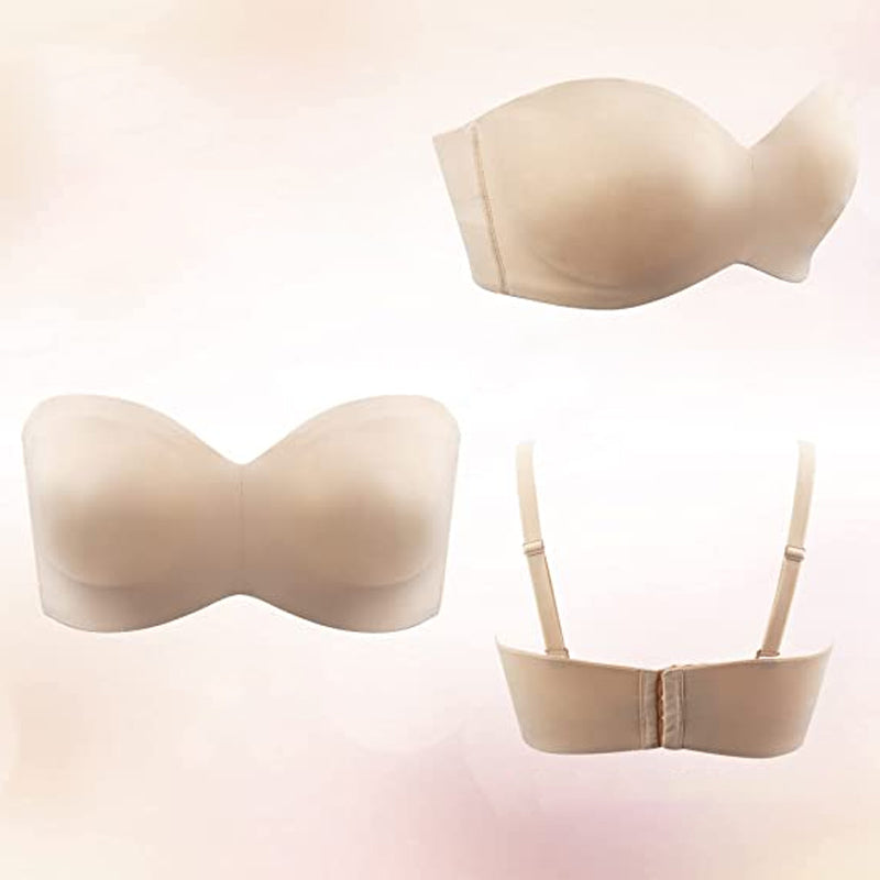 Nahtloser Bandeau-BH mit abnehmbaren Trägern – Camille