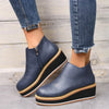 Trendige Damen Stiefeletten mit Reißverschluss und Plateau - Alessia