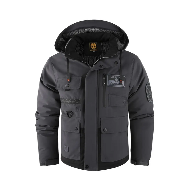 Herren Outdoorjacke gewattet mit abnehmbarer Kapuze – Henrik