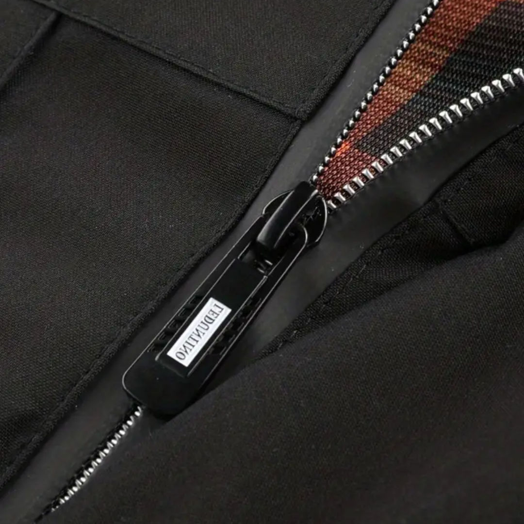 Herren Outdoorjacke wasserdicht mit Kapuze & karierter Fütterung – Jorrit