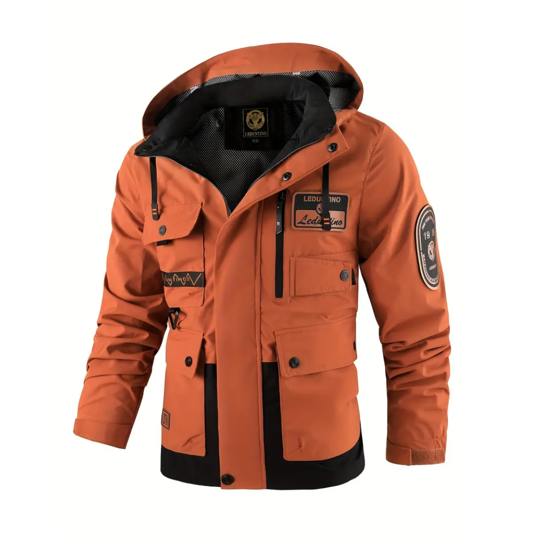 Herren Outdoorjacke gewattet mit abnehmbarer Kapuze – Henrik