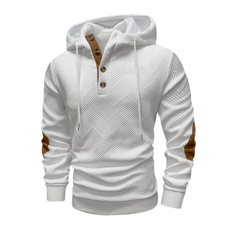 Herren Outdoor Hoodie mit Comfort-Stretch & Knopfleiste – Mads