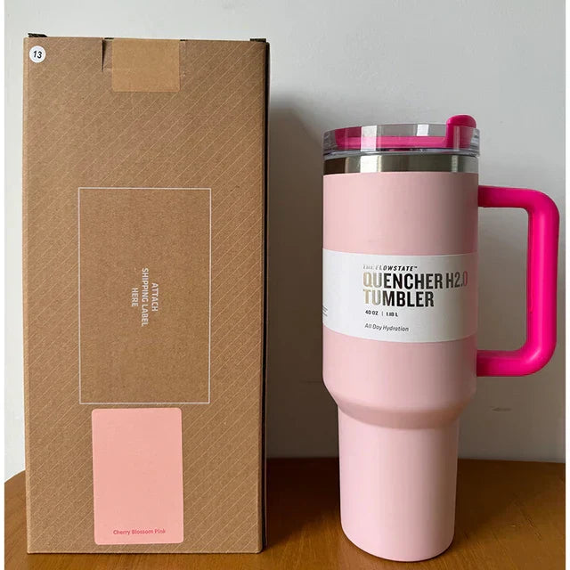 Vacuum Insulated Cup with Lid and Straw – ThermoTumbler