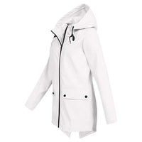 Trendy Women's Rain Jacket with Hood - Liora
