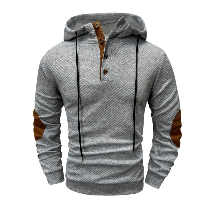 Herren Outdoor Hoodie mit Comfort-Stretch & Knopfleiste – Mads