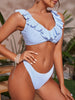 Blau-Weiße Gestreifte Bikini - Lina