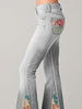 Auslaufende Hose mit trendigem Blumenmuster - Luna