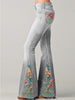 Auslaufende Hose mit trendigem Blumenmuster - Luna