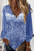 Schlichte Damen Glitzerbluse – Elodie