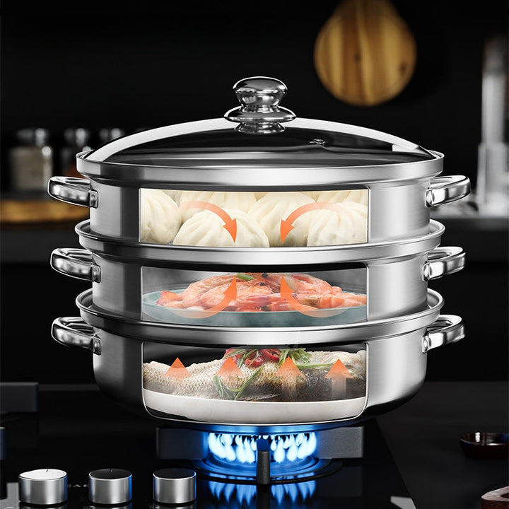3-layer steam cooker – NutriSteam