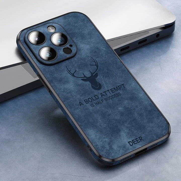 Luxe Hirschleder iPhone Hülle - Veltro