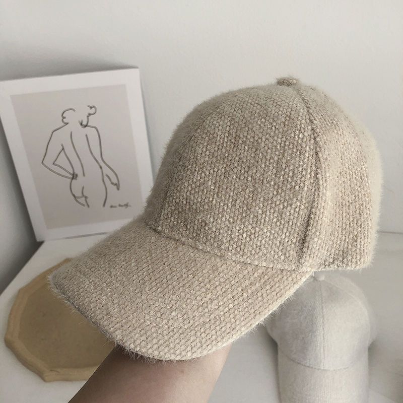 Warme Damen Baseballcap mit Imitatfell für Herbst & Winter – Lorena