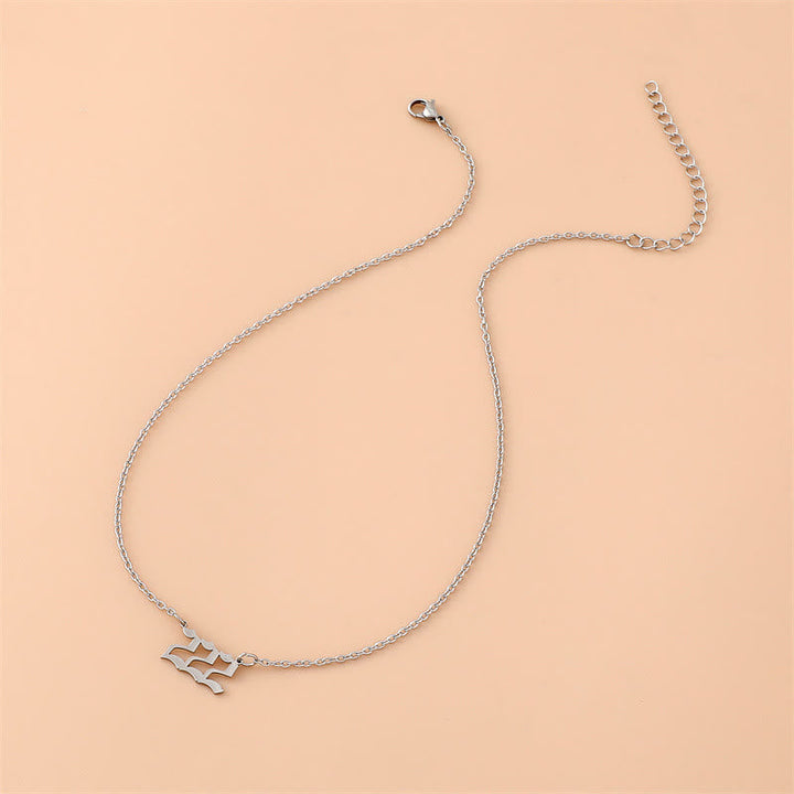 Engelszahlen-Halskette aus Edelstahl – Celestia