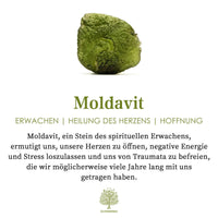 Feine Natürliche Moldavit-Halskette – Lyra