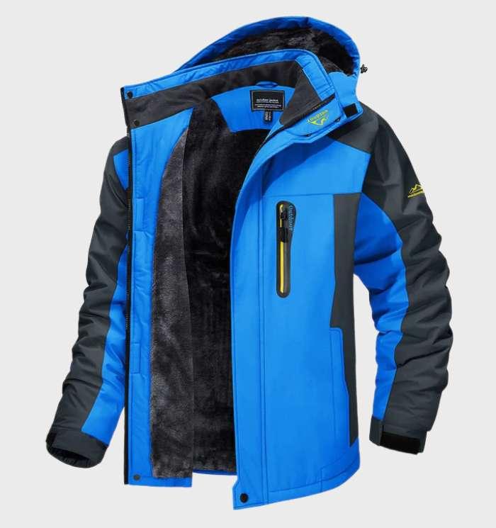 Warme und Wasserdichte Herren-Fleecejacke mit Kapuze – Logan