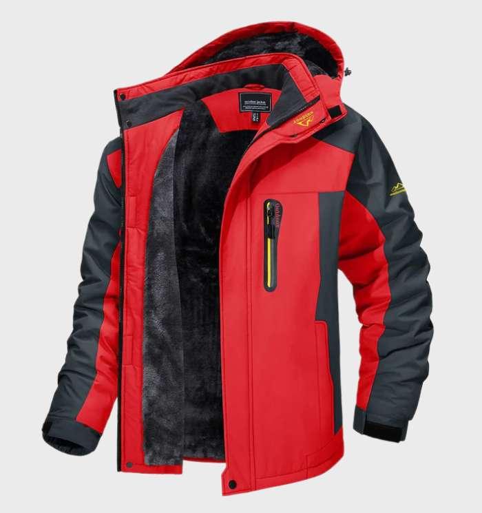 Warme und Wasserdichte Herren-Fleecejacke mit Kapuze – Logan