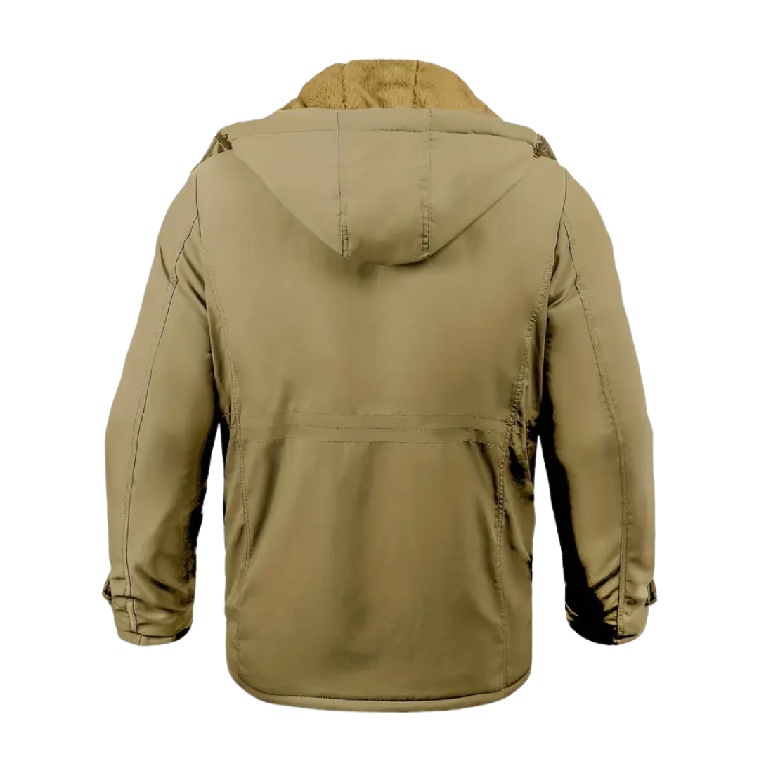 Herren Winterjacke gefüttert mit Plüsch & Kapuze – Stellan