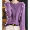 Damen Rundhals-Cardigan – Amalia Herbstzauber