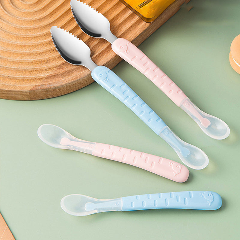 2-in-1 Silikon Baby Löffel - TinyTasties