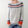 Skandinavischer Eleganz Pullover mit lebhaftem Muster - NordicChic