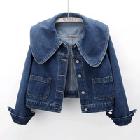 Damen Denimjacke mit Matrosenkragen – Giovanna
