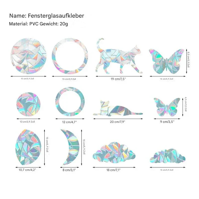 Sonnenfänger Fensteraufkleber - LumiSuncatch