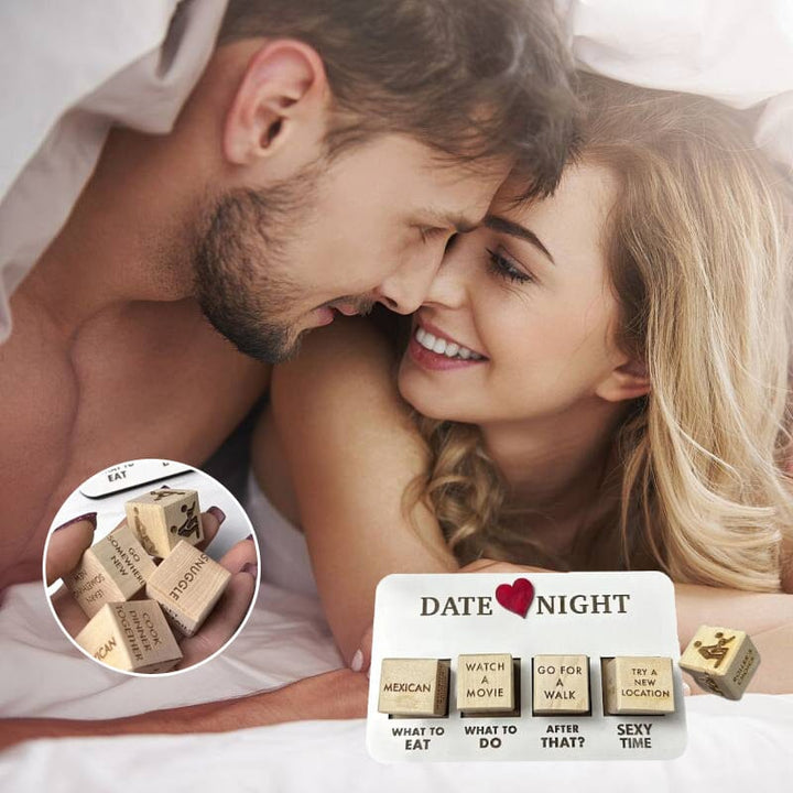 Luxurious Wooden Date Night Cube Set – Creative and Exciting Date Ideas – Surprise Game