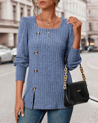 Knitted Top for Women with Buttons – Mireille