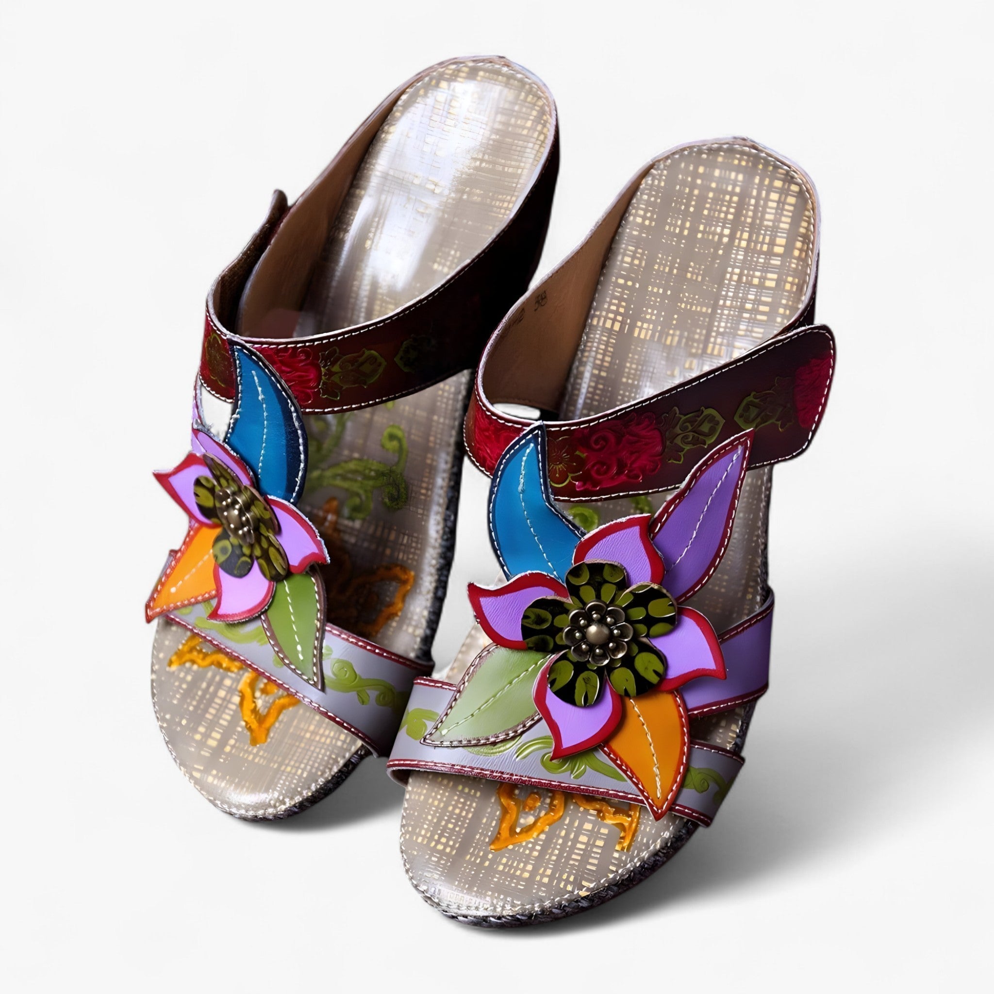 Boho-Sandalen für Damen mit geflochtenen Riemen – BohoStep Dolly