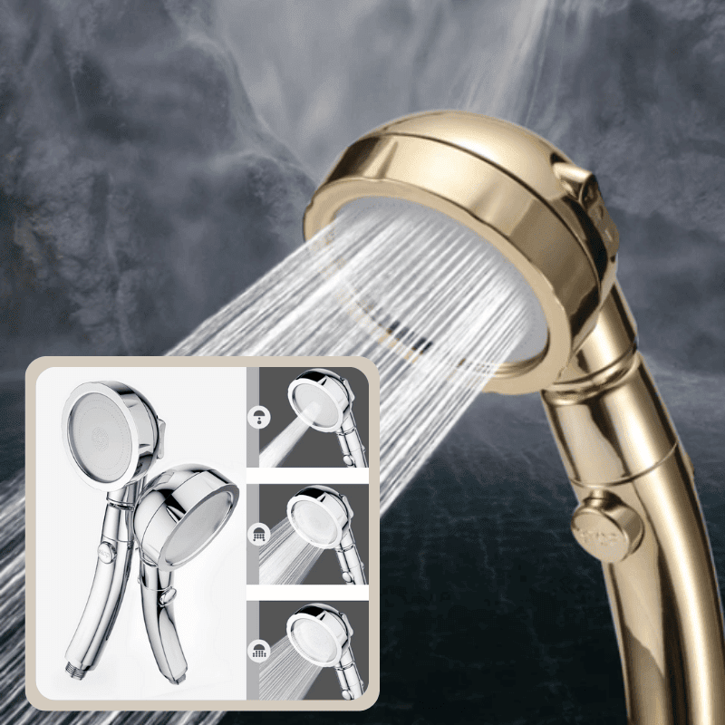 3-in-1 High-Pressure Shower Head + Hose