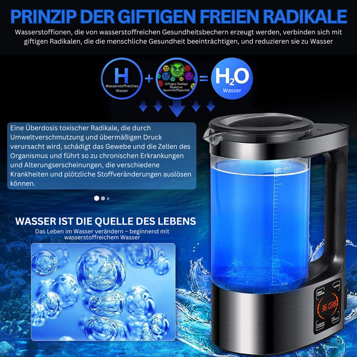 Electric Water Purifier with Hydrogen and Alkaline Option - PureFlow