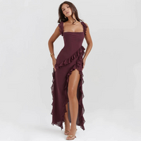 Trendiges Maxikleid mit Rüschen & Chiffon für den Sommer – Amira