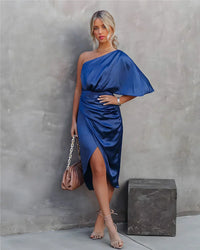 Trendy Silk Party Dress - Celina