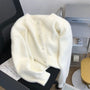 Locker Gestrickte Damenweste mit Rundhalsausschnitt - Sophie