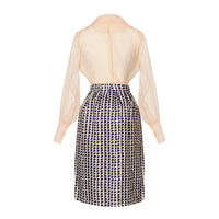 Two-piece chiffon summer outfit with belt and skirt – Maurelle