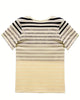 Gestreiftes Damen T-Shirt mit Rundhalsausschnitt & Farbverlauf – Melia