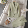 Damen Blazer & Hosen Set – Celestine Herbstzauber Edition