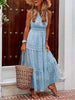 Luftiges Boho Sommerkleid im Ibiza-Stil mit V-Ausschnitt – Niva