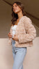 Luxuriöse Damen-Crop-Jacke – Veloura