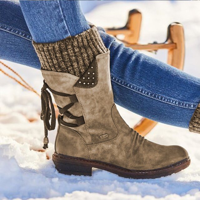 Halbhohe Schneestiefel für Damen - Bianca